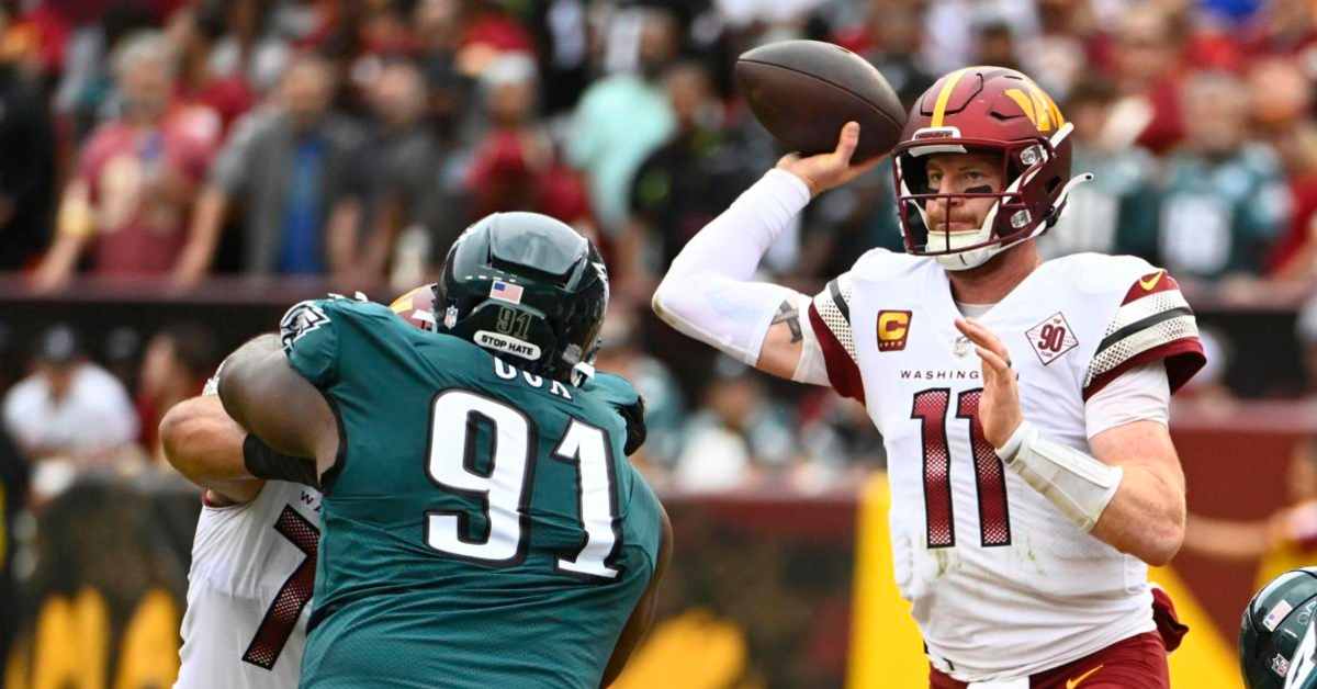 Carson Wentz 'Killing It!' Commanders Ex Drawing Raves as Patrick Mahomes' Chiefs Backup