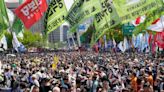 AP PHOTOS: Workers rule the streets on May Day