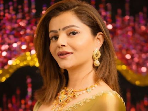BB 14’s Rubina Dilaik amps up the glam game in her shimmery saree, see PICS