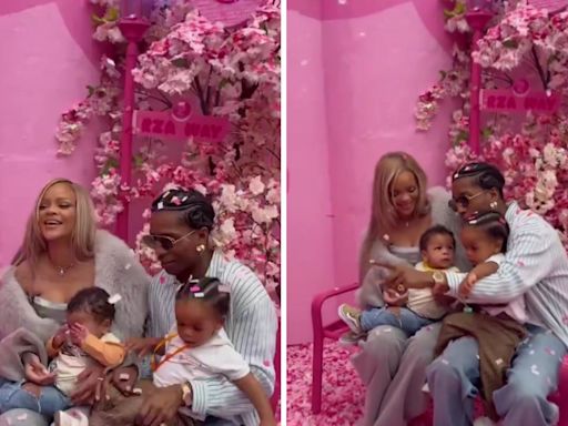 Rihanna posa com família completa no aniversário do filho - OFuxico