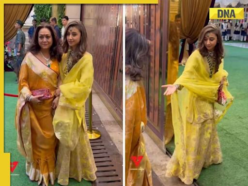 Watch: Anil Ambani's daughter-in-law Krisha Shah's adorable gesture for Tina Ambani at Anant-Radhkia haldi ceremony