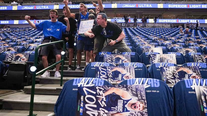 ‘Bring one of those home’: Mavericks fans in good spirits 2 wins away from NBA Finals