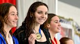 Penn's Lily Christianson has won three state swimming titles today