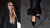 Rihanna Steps Out Wearing Sleek Pointed-Toe Slingbacks in New York City