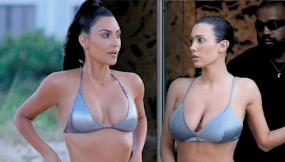 Kim Kardashian sorprendió con un look muy similar a Bianca Censori: ¿está imitando a la esposa de Kanye West?