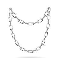 A necklace made from a series of interlocking metal links. Chain necklaces can be simple and delicate or chunky and bold. Popular styles include snake chains, cable chains, and curb chains.