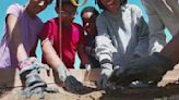 Students learn archaeology by digging up history at Swann Middle School in Greensboro