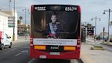 València conmemora el décimo aniversario de la proclamación del Rey Felipe VI con su foto en los buses de la EMT