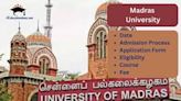 Madras varsity announces admission Process - News Today | First with the news