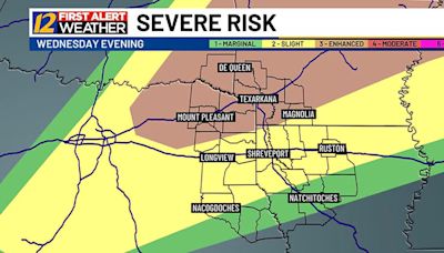 Severe weather possible tomorrow evening, Thursday evening