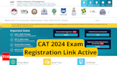 CAT 2024 registration begins, direct link active: Check important dates, eligibility, fee and important other instructions - Times of India