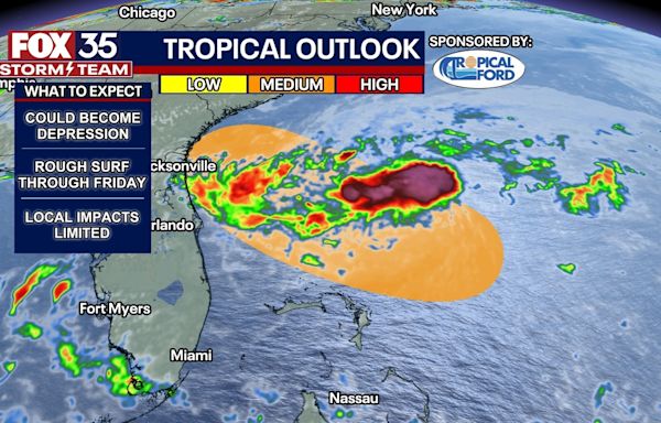 Orlando weather: Waves of rain, wind gusts, rough surf in store for Friday