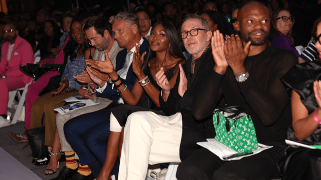 Naomi Campbell Appears in Bandages for New York Fashion Week