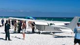 Airplane makes emergency landing on beach in Florida Panhandle