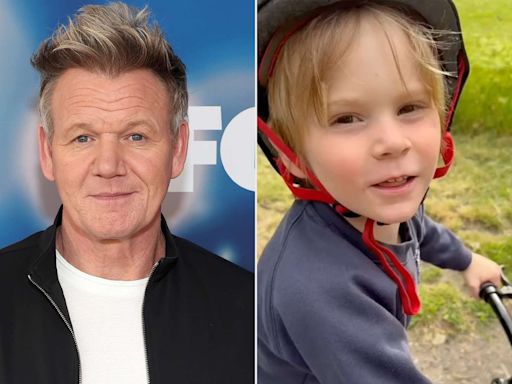 Gordon Ramsay Says He’s ‘On the Mend' After Biking Accident and Shares Video of Son Oscar, 5, Wearing Helmet on His Bike
