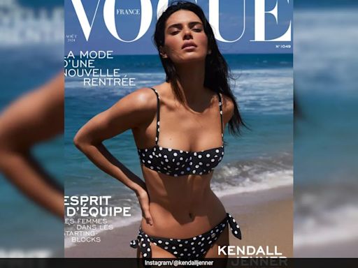 Kendall Jenner Took Us Back To Sunny Beach Days In Her Dolce & Gabbana Polka Dot Swim Look