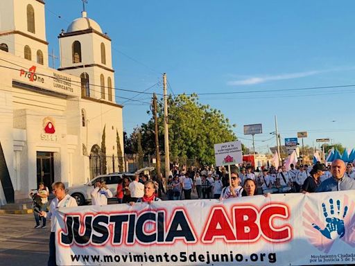 A 15 años del incendio de la Guardería ABC en Hermosillo, Sonora, cientos de personas marchan para exigir justicia | El Universal