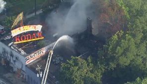 Fire at original Kodak building shuts down part of Ponce de Leon Ave.