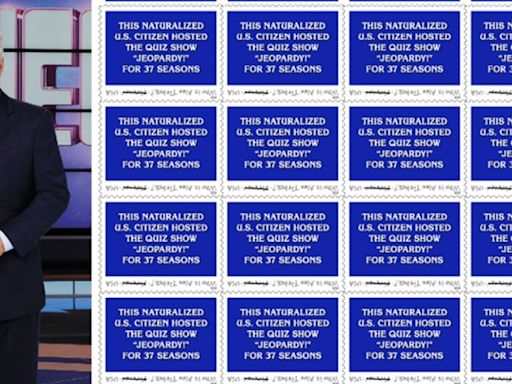 'Jeopardy!' host Alex Trebek gets posthumous tribute with U.S. Postal Service stamp