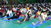 Enthusiasts take part in yoga day celebrations