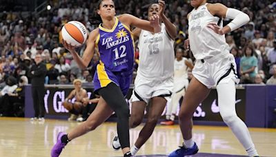 Sparks beat Aces 98-93 in OT, snap 8-game skid