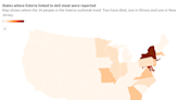 Map shows 13 states with listeria cases linked to Boar's Head recall