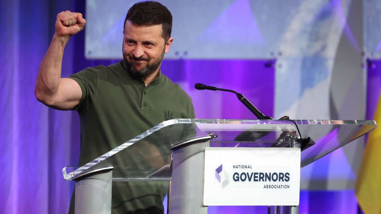 'Evil must always, always lose,' Ukrainian President Zelenskyy says during Utah visit