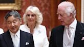 King and Queen arrive at state dinner with Japan's Emperor and Empress