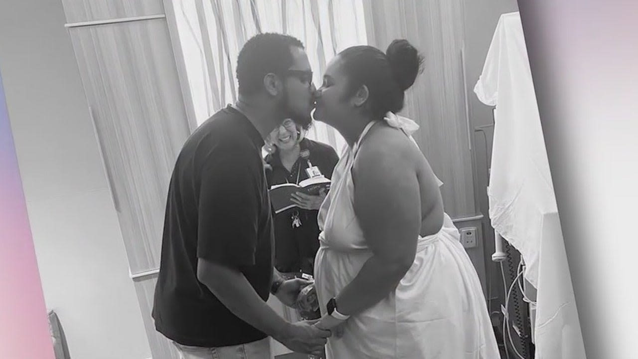 Florida bride gets married at Orlando hospital hours before having a baby