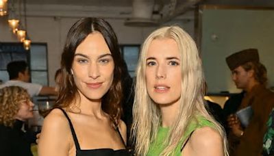 Alexa Chung hides ring finger amid claims she is 'engaged to actor boyfriend Tom Sturridge'