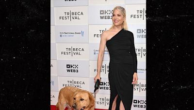 Selma Blair Dazzles With her Service Dog at Tribeca Film Festival