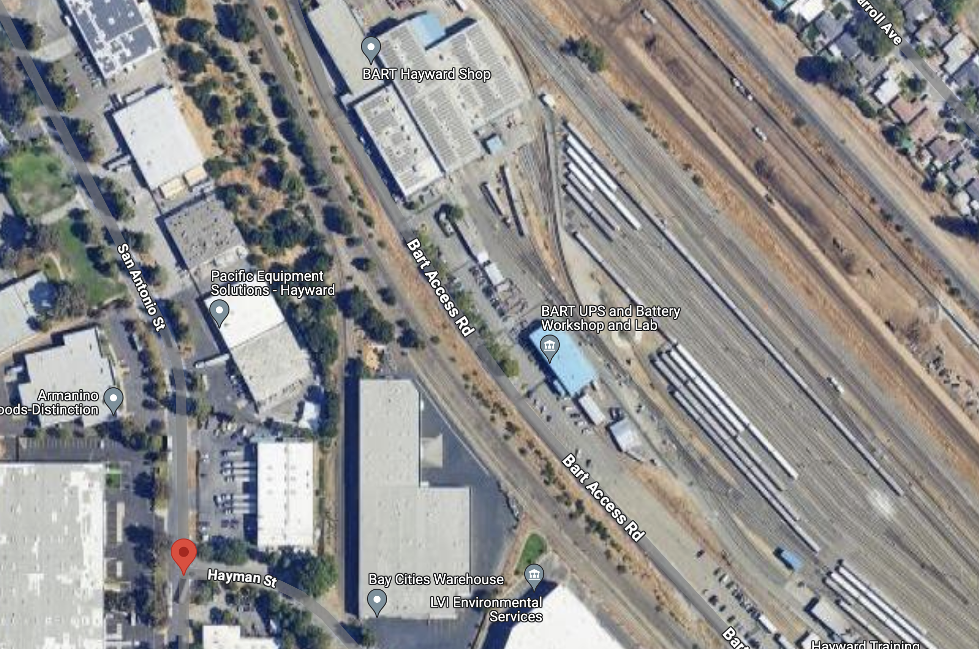 Body found under 'dirt and debris' by Bay Area BART tracks