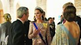 Princess Catherine's romantic Lover's Knot Tiara stuns alongside sparkling pink Jenny Packham gown at Royal Wedding