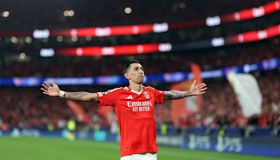 Ángel Di María marcó de penal en la paliza de Benfica sobre Atlético de Madrid