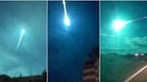 VIDEO | Impactante meteoro pinta de azul el cielo de España y Portugal