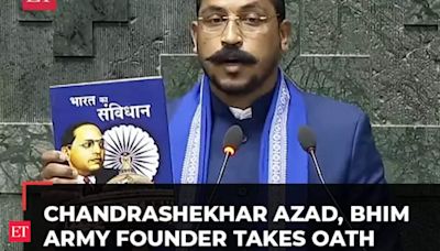 Chandrashekhar Azad, Nagina MP, takes oath as Lok Sabha member