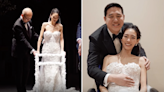 Bride with terminal stage 4 cancer walks down the aisle in "dream" wedding
