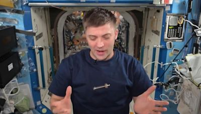 Space Station fidget spinner? Astronaut on ISS finds unusual use for nut and bolt. Watch
