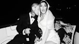 Travis Barker Showers Kourtney Kardashian With PDA in New Wedding Photos