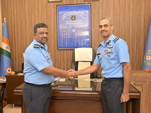 Suraj Shankar takes charge of command at Sambra Airmen Training School