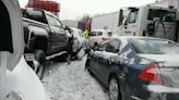 Two major pileups on the same highway, on the same day during this 2016 storm