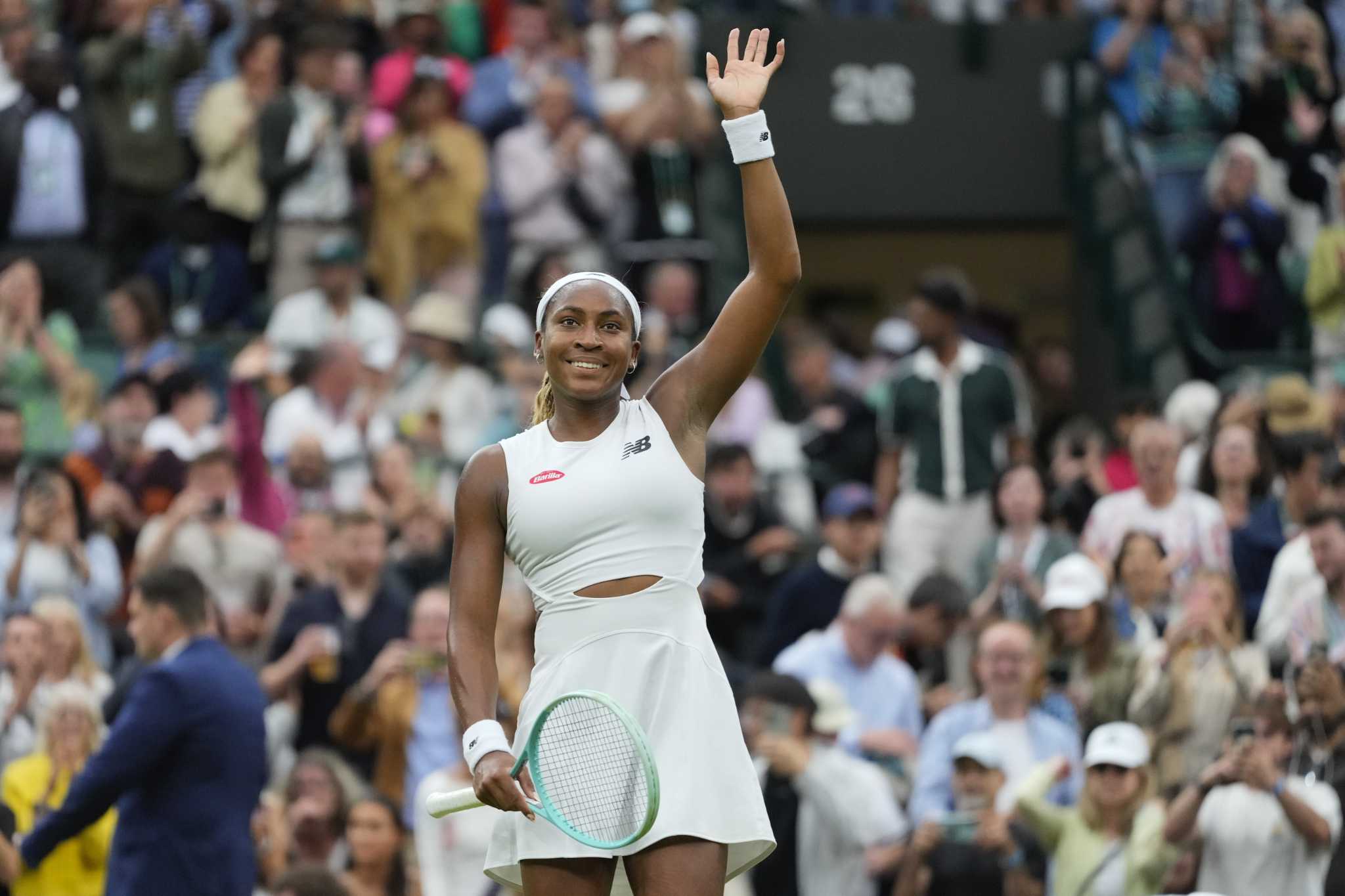 Coco Gauff has a chance to reach her first Wimbledon quarterfinal, but is aiming higher than that