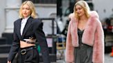 Gigi Hadid Goes Edgy and Soft in Dion Lee Constrictor Crop Jacket and Furry Pink Coat in New Maybelline Shoot