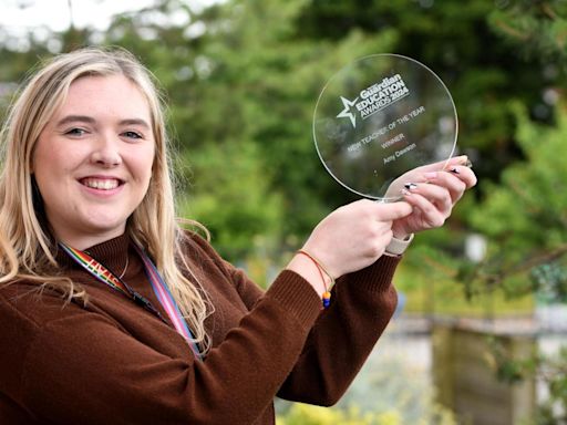 Classroom tears for award-winning nurturing New Teacher of the Year