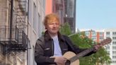 Ed Sheeran serenades fans on the roof of a car in New York after legal victory