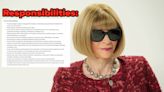 Vogue Shared A Job Listing To Be Anna Wintour's New Assistant — Here's Everything It Takes To Be Andy Sachs In Real...