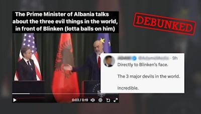 No, the Albanian PM didn’t call the US 'the devil'
