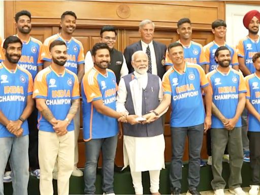 Watch: T20 World Cup winning Indian team meets Prime Minister Narendra Modi