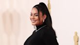 Vanessa Hudgens Debuts Baby Bump at the 2024 Oscars Red Carpet