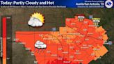 Storm chance for Austin to diminish during the week. It'll be hot, into the 100s